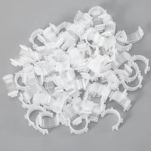 Miniatura 5 de YBEATY 80 clips de bobina de coser, pequeños kits de soportes de bobina transparentes, abrazaderas de hilo de plástico, organizadores de bobinas