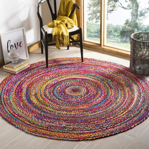 Miniatura 27 de SAFAVIEH Braided Collection - Alfombra de pasillo, 2 pies 3 pulgadas x 8 pies, color negro y azul, hecho a mano, reversible, ideal para dormitorio