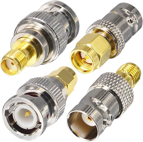 Miniatura 4 de onelinkmore Kits de adaptadores SMA a BNC para SDR, radio de mano gmrs, Baofeng UV-5R, escáner, adaptadores Walkie Talkie SMA macho hembra a BNC 12