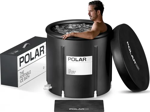 Miniatura 7 de Bañera de hielo portátil de alta calidad para atletas, piscina fría de 99 galones con sistema de fácil drenaje, capas duraderas de PVC, espuma