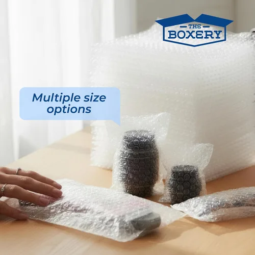 Miniatura 5 de The Boxery 3x5" Clear Self-Sealing Bubble Out Bag Pouches -50 Pack- Bubble Cushion Wrap Bags for Packing, Storage, Moving, and Shipping fragile items