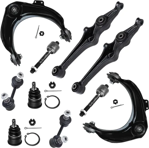 Miniatura 95 de Detroit Axle - Kit de suspensión frontal de 10 piezas para Jeep 2002-2004 Liberty, 2 brazos de control superiores con rótula 2 rótulas inferiores, 4