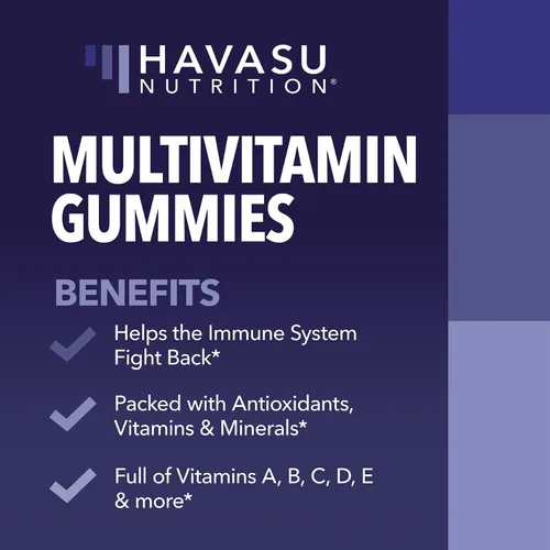 Miniatura 3 de Gomitas multivitamínicas para adultos, gomitas diarias con vitamina C, D y zinc para hombres y mujeres, 60 unidades, apoyo nutricional GLP-1