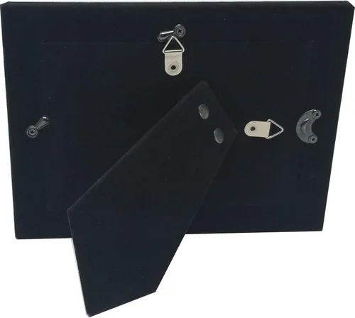 Miniatura 3 de Marco gris de aluminio anodizado para colgar o colocar sobre mesa personalizado para añadir texto personalizado para añadir tu texto personalizado