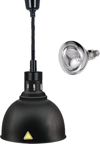 JIAWANSHUN Lámpara de calor retráctil para alimentos con bombilla de calefacción de 250 W para restaurante colgante de alimentos, lámpara de buffet