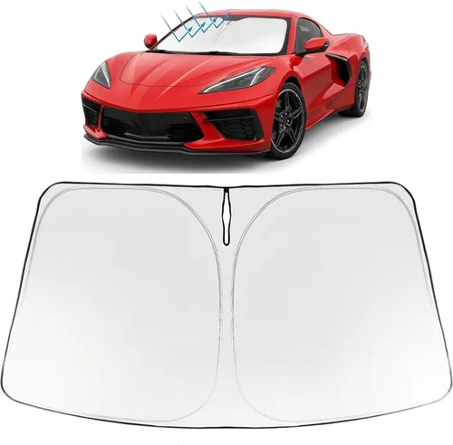 Miniatura 28 de Proadsy Parasol para parabrisas actualizado 2025, ajuste personalizado Dodge RAM 1500 2Dr 2019-2024 2025, 4 capas, plegable, protector de parasol