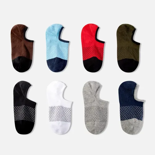 Miniatura 2 de IDEGG - Calcetines invisibles para hombre de corte bajo, calcetines cortos de tobillo para hombres, calcetines deportivos casuales con agarre