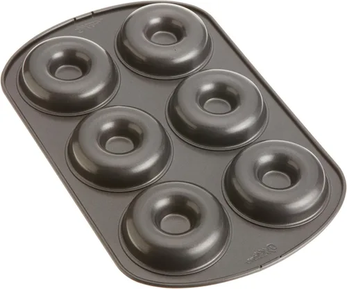 Miniatura 11 de Wilton Gold - Juego de 2 piezas de moldes para donas antiadherentes, Juego de utencilios de repostería de acero inoxidable, Fabricado sin PFAS, El