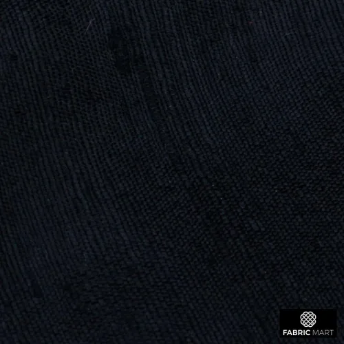 Miniatura 4 de Fabric Mart Direct Tela Dupioni de seda negra por el patio, 2 yardas continuas 41 pulgadas de ancho Slubbed Dupioni Silk Solid Color Black Negro