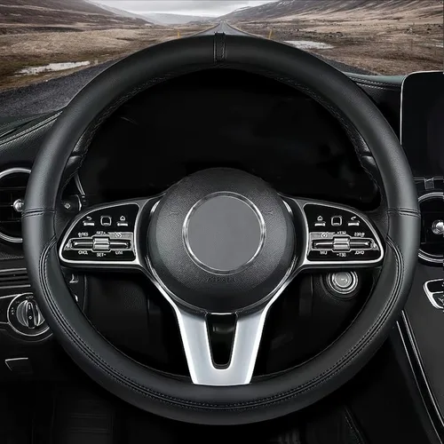 Ajuste personalizado para cubierta de volante de automóvil Nissan, cubierta de volante de cuero Nappa antideslizante, diseñada para accesorios de