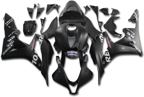Miniatura 25 de Carenado negro brillante para Honda 2007 2008 CBR600RR CBR 600RR nueva inyección ABS plásticos cuerpo kit cuerpo trabajo 07 08