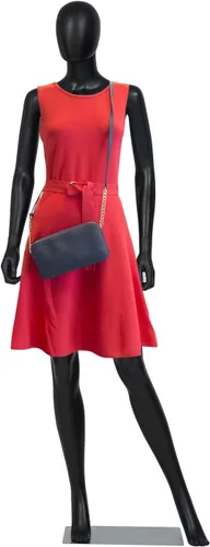 Miniatura 16 de Kinfant Maniquí de cuerpo completo para mujer, soporte de maniquí desmontable de 6 pies con base de metal, modelo de vestido ajustable para tienda