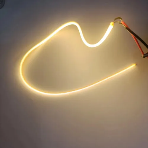 BWESOO Bombilla Edison LED Lámpara de filamento Piezas de filamento flexible 130mm 300mm Bombilla Edison 3v LED COB Perlas Diodos Accesorios de luz