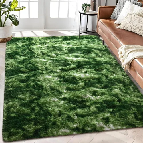 Miniatura 41 de Alfombra de área púrpura y azul de 6x9, alfombras grandes para sala de estar y dormitorio, alfombra mullida y linda, alfombras modernas