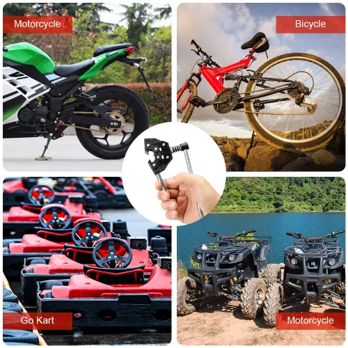 Miniatura 6 de Cortador de desmontaje y rompedor para #25#35#41#40#50#60 415H,428H, 520,530 Cadena de rodillos para bicicleta, Go Kart, ATV (Negro)