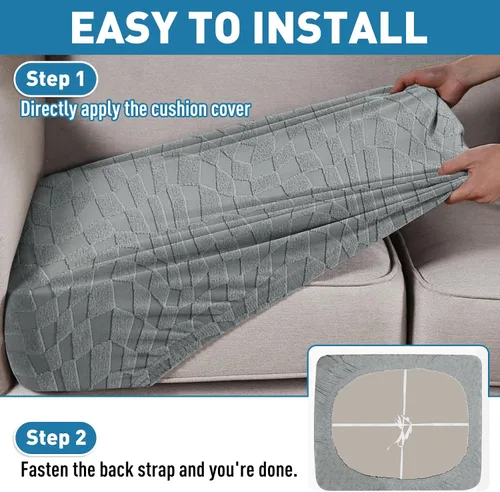 Miniatura 6 de Fundas elásticas 2025 para chaise longue de sofá seccional, funda individual para chaise longue removible y lavable, funda de repuesto para asiento