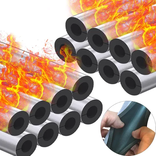 Miniatura 9 de Rollo de cinta aislante para tubo de 2.5" de ancho X 32.8 pies de espuma para tubos al aire libre con lámina de aluminio, cinta aislante adhesiva