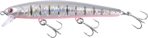 Miniatura 18 de LITTMA Señuelos de pesca de surf de California Señuelos de pesca de agua salada Jerkbait Crankbait Surf Minnow 110 - Sardina metálica Super Glow