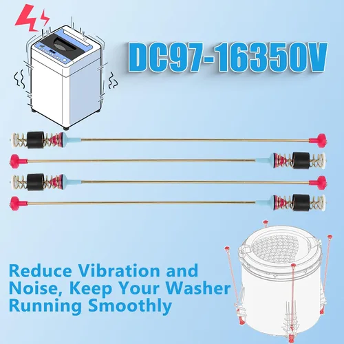 Miniatura 9 de 【Actualizado】DC97-16350V Barras de suspensión para lavadora (27.6 PULGADAS) - Reemplaza DC97-16350Y DC97-18610C - para Samsung WA54R7200AW/US