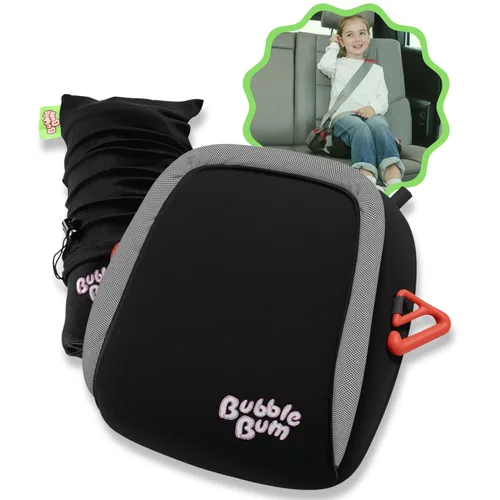 Miniatura 12 de bubblebum Asiento elevador de automóvil, asiento elevador inflable para niños, asiento elevador de viaje, asiento de automóvil estrecho sin respaldo