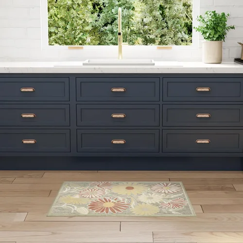 Miniatura 24 de Nourison Home Aloha - Alfombra beige de 2 pies 3 pulgadas x 12 pies, fácil de limpiar, no se desprende, para dormitorio, sala de estar, comedor