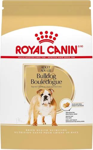 Royal Canin Breed Health Nutrition Bulldog - Alimento seco para perros adultos, bolsa de 17 libras