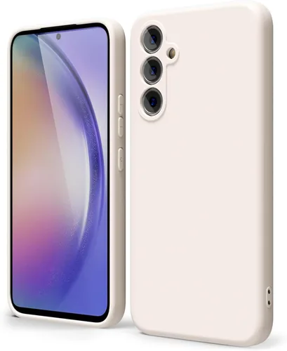 Miniatura 163 de oakxco Funda para teléfono Samsung Galaxy A12 con agarre de silicona líquida, linda delgada fina suave cubierta de gel de goma TPU lisa para mujeres