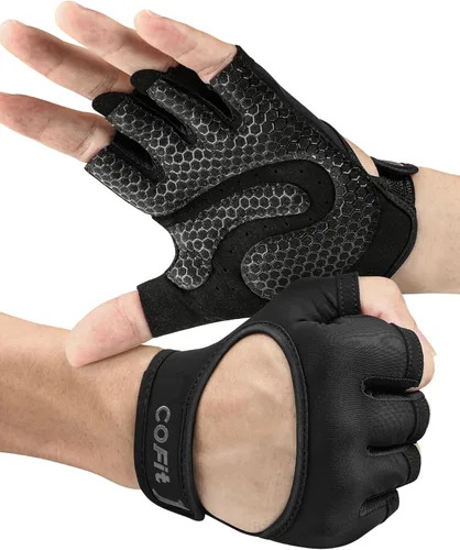 Miniatura 11 de Guantes de entrenamiento COFIT transpirables y antideslizantes, guantes de gimnasio para levantamiento de pesas para hombres y mujeres, agarre 2.