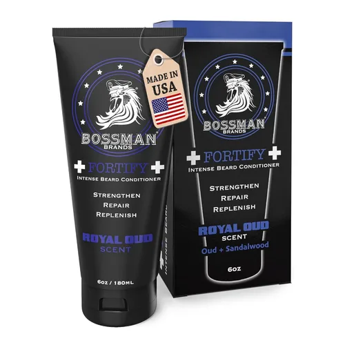 Miniatura 10 de Bossman Fortify - Acondicionador intenso para barba para hombres (aroma de diligencia), hidrata, repone y protege con ingredientes naturales