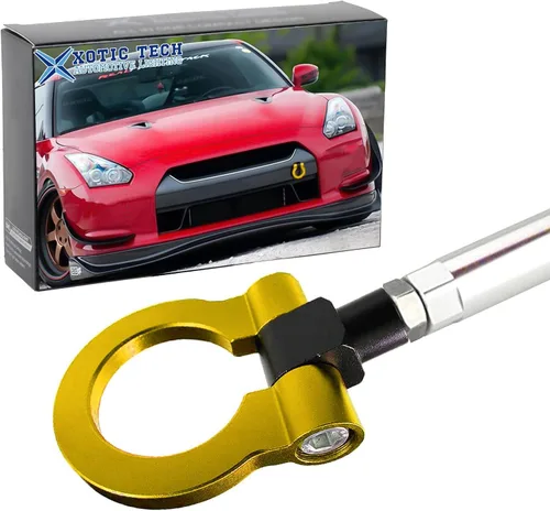 Miniatura 14 de JDM - Gancho de remolque para parachoques delantero y trasero de aluminio para Nissan 370Z GTR Juke Infiniti G37 QX70 FX35 Rojo