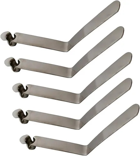 Miniatura 15 de UP100 50 clips de un solo botón de 0.118 in, 0.157 in, 0.197 in, 0.236 in, 0.276 in, 0.315 in, 0.354 in, clip de resorte a presión, clips de resorte