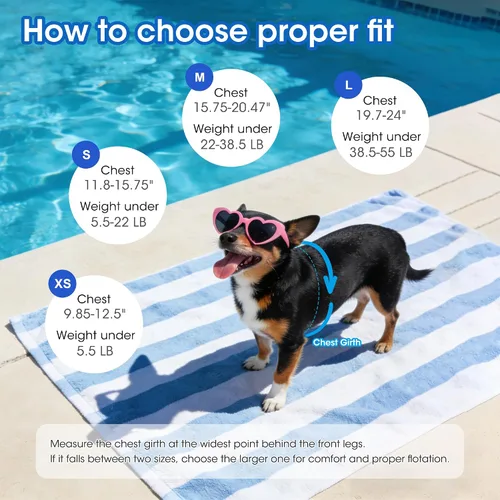 Miniatura 7 de Mklhgty Chaleco salvavidas para perros, chaleco salvavidas reflectante para perro con cuello extraíble, alta flotabilidad para nadar y navegar, Rojo