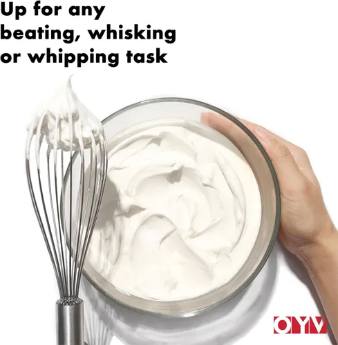 Miniatura 2 de OYV Batidor de Acero Inoxidable 18/10, Mango Ergonómico, Batidor de Metal Apto para Lavavajillas, Batidor Profesional para Cocina, Perfecto