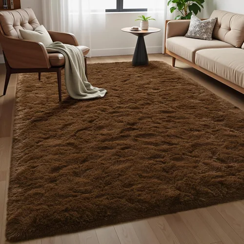 Miniatura 14 de Macgace - Alfombras pequeñas para dormitorio, 2 x 3, beige, antideslizante, alfombra de área, súper suave, de felpa esponjosa, alfombra moderna