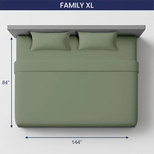 Miniatura 3 de SGI Bedding 108" x 108" Juego de sábanas de 4 piezas de tamaño Alaskan King de 1000 hilos 100% de algodón egipcio - Sábanas de bolsillo profundo