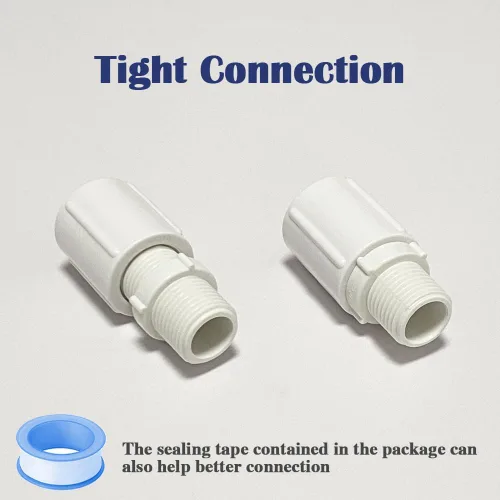Miniatura 5 de 12 conectores adaptadores de tubo de acoplamiento de tubería de PVC roscados hembra a hembra de 1/2 pulgada para rociadores, sistema de riego por