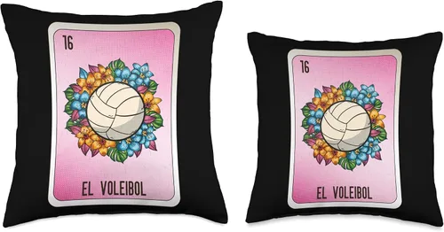 Miniatura 3 de El Voleibol Mexican Slang Chicano Bingo Cards Throw Pillow