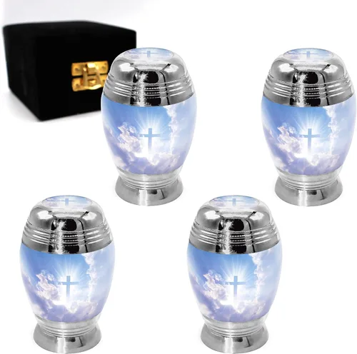 Miniatura 9 de Aurora Borealis Urna de cremación para cenizas para adultos, hombres y mujeres, Urnas de cremación personalizadas para cenizas humanas, urnas