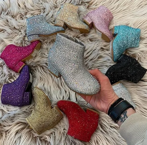 Miniatura 6 de Forever Botines con diamantes de imitación para niños