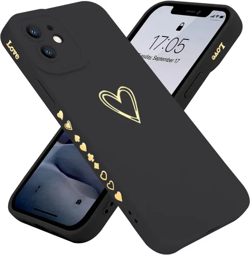 Miniatura 12 de Teageo Funda compatible con iPhone 12 Pro Max de 6.7 pulgadas para mujeres y niñas, bonito corazón de lujo