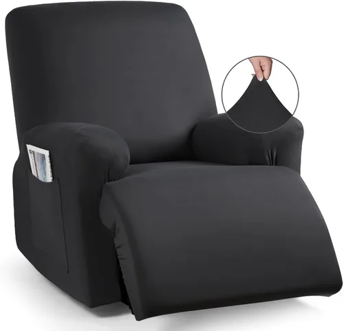 Miniatura 38 de TAOCOCO Funda para sofá reclinable, 3 piezas de fundas de tela de poliéster elástica para sofá reclinable de 3 asientos, protector de muebles suave
