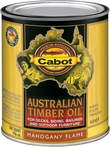 Miniatura 11 de Cabot Aceite de madera australiana para manchas y protector de madera, teca miel, 1 cuarto de galón