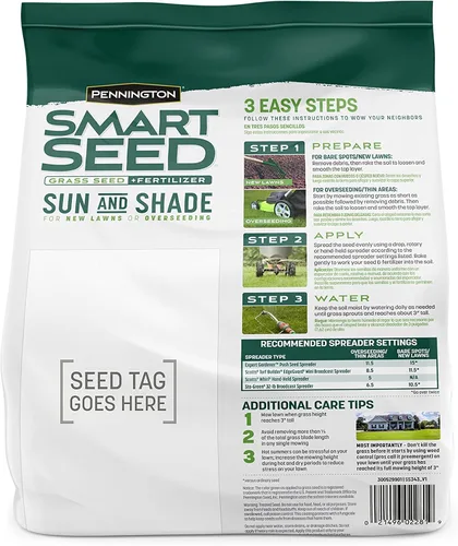 Miniatura 2 de Pennington Smart Seed Sol y Sombra Mezcla de Semillas de Césped Festuca Alta para Céspedes del Sur 3 lb