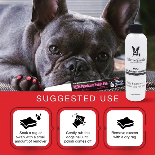 Miniatura 4 de Warren London - Removedor de esmalte de uñas para perros Fórmula sin acetona Uso con bolígrafos de esmalte Pawdicure y otros esmaltes de uñas
