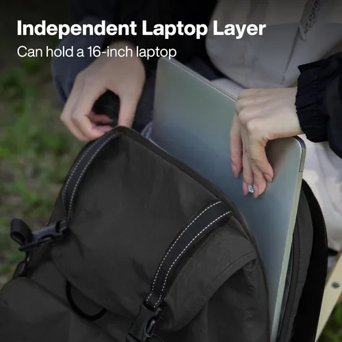Miniatura 3 de Mochila de viaje mixi, mochila de cabina, mochila para laptop, aprobada para vuelos, mochila ligera para senderismo, mochila de negocios al aire