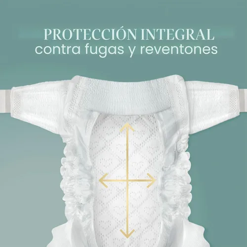 Miniatura 7 de Pampers Amore, tamaño 3 (13-26 libras), 66 unidades, nuestro mejor pañal, hipoalergénico y sin fragancia, hasta 100% a prueba de fugas, suave como
