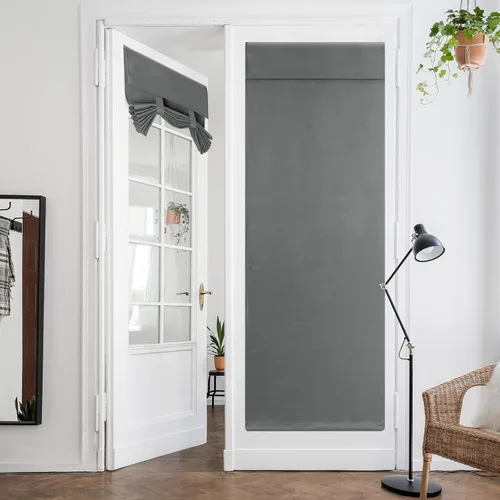Miniatura 60 de HOMEIDEAS Cortinas Opacas para Aula para Puerta Principal, Cubierta de Ventana de Puerta de Aula, Persianas de Privacidad con Aislamiento Térmico