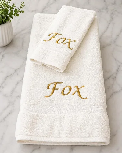 Miniatura 7 de Liberty21 Juego de toallas de baño y manos personalizadas con monogramas. Toallas bordadas personalizadas. El juego incluye 1 toalla de baño y 1