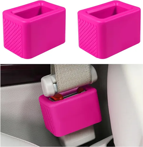 Miniatura 11 de 2 soportes para hebilla de cinturón de seguridad, hebilla de silicona para cinturón de seguridad para un fácil acceso, el fijador de hebilla