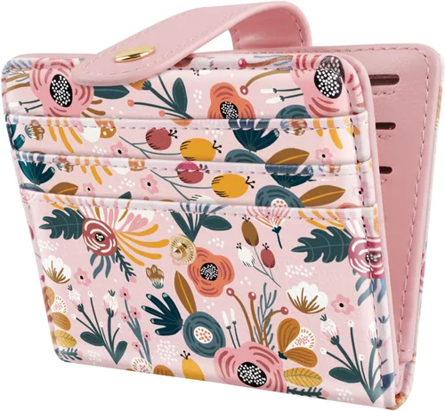 Miniatura 15 de Carteras pequeñas para mujer, diseño delgado y minimalista, tarjetero plegable para bolsillo o bolso, Mariposas negras